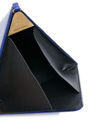 Buy & Consign Authentic YSL Pyramid Box in Lambskin Blue at The Plush Posh
