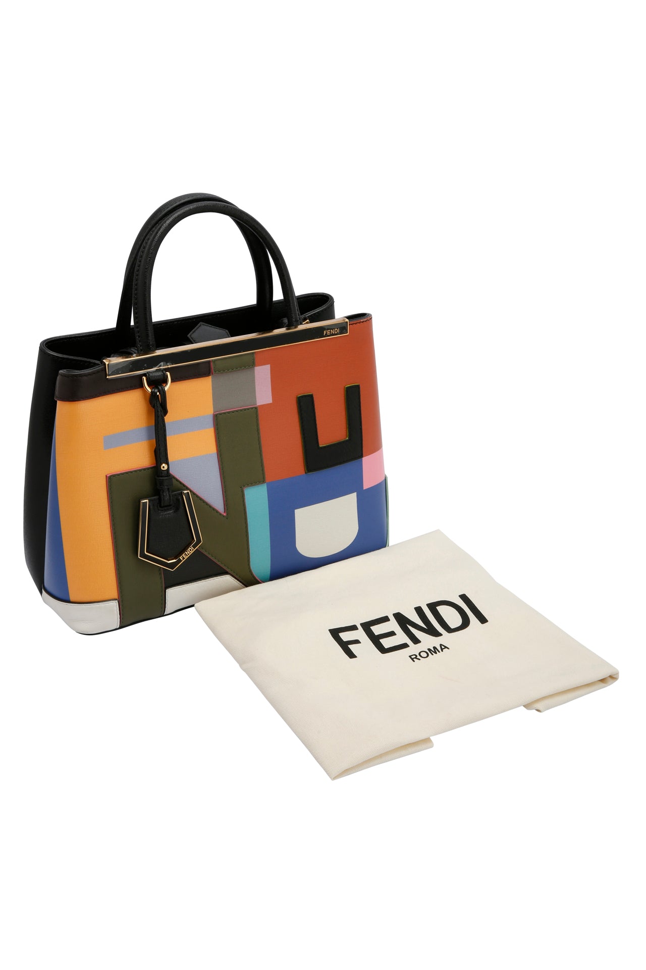 Fendi Mini 2Jours Bag Multi Colour Tote