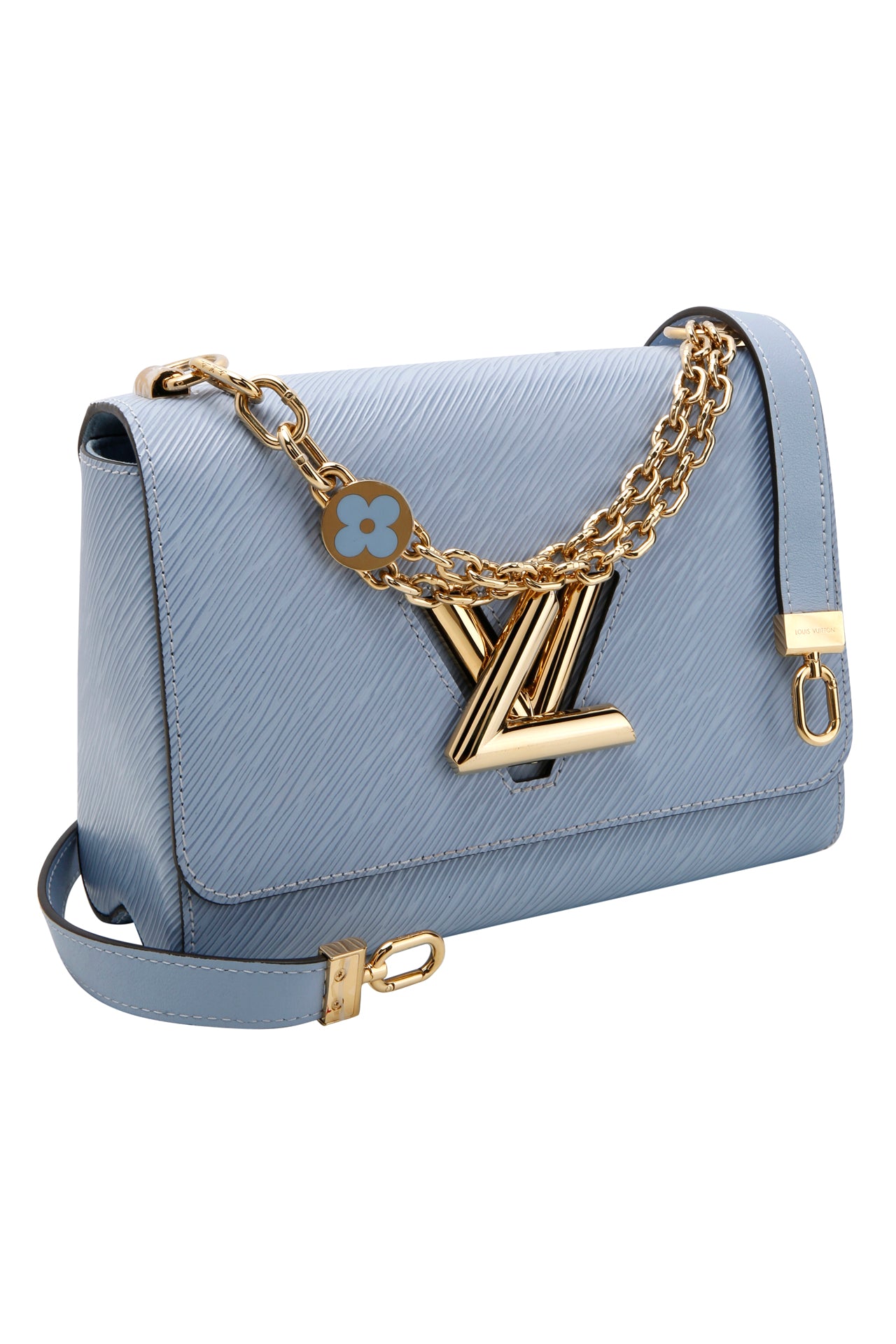 Louis Vuitton Epi Leather Twist MM Bag Blue