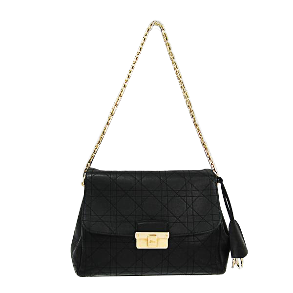 Buy & Consign Authentic Dior Black Cannage Quilted Leather Chain Shoulder Bag at The Plush Posh