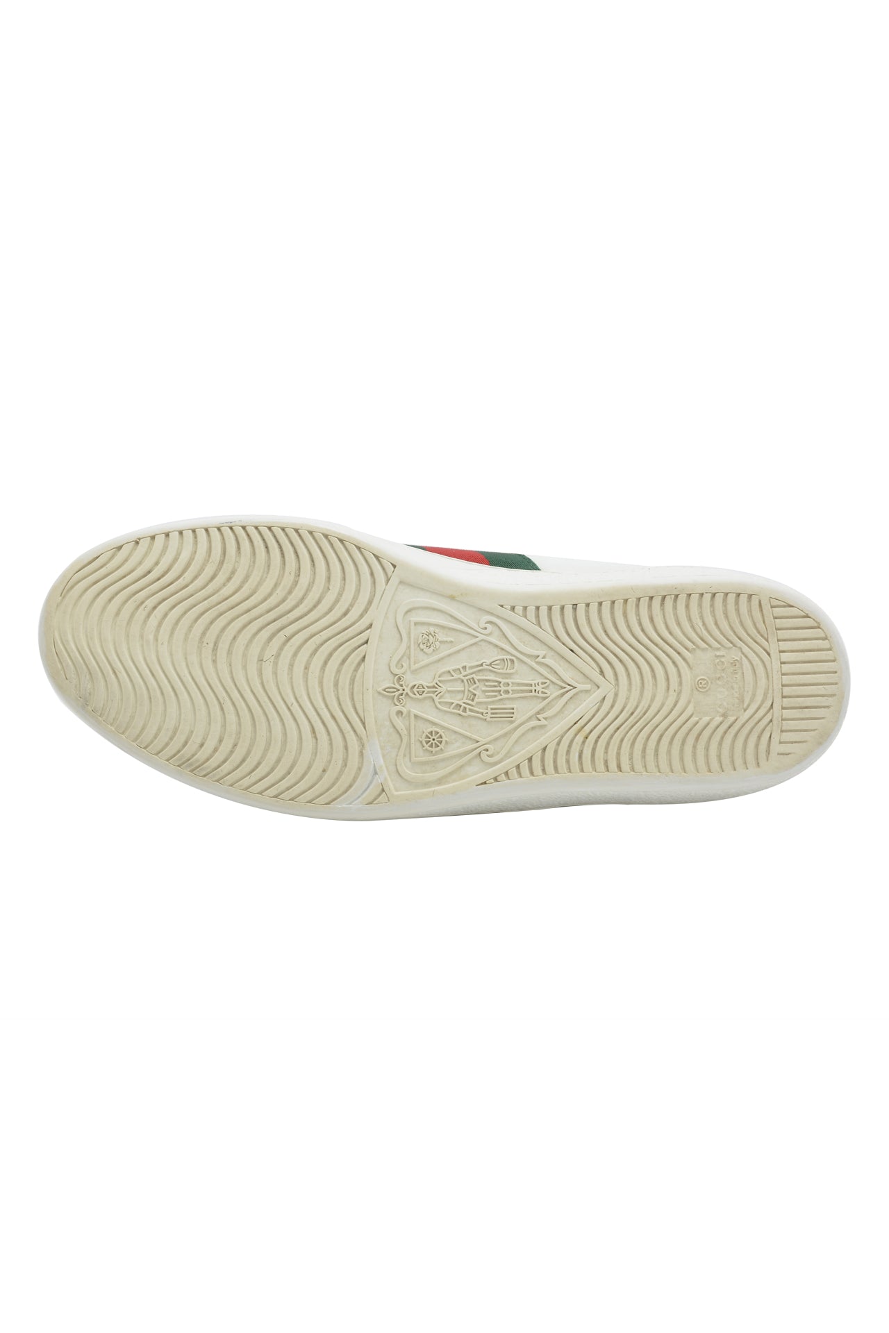 Gucci White Leather Ace Low Top Sneakers EU 40