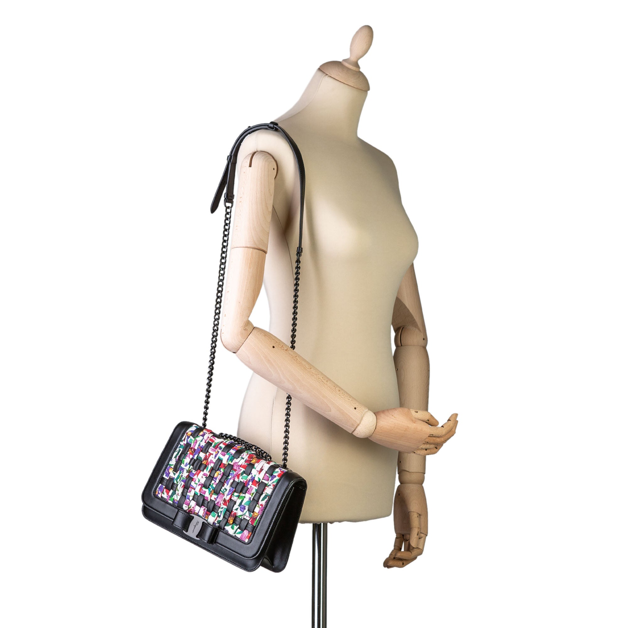 Buy & Consign Authentic Salvatore Ferragamo Woven Vara Crossbody Bag at The Plush Posh
