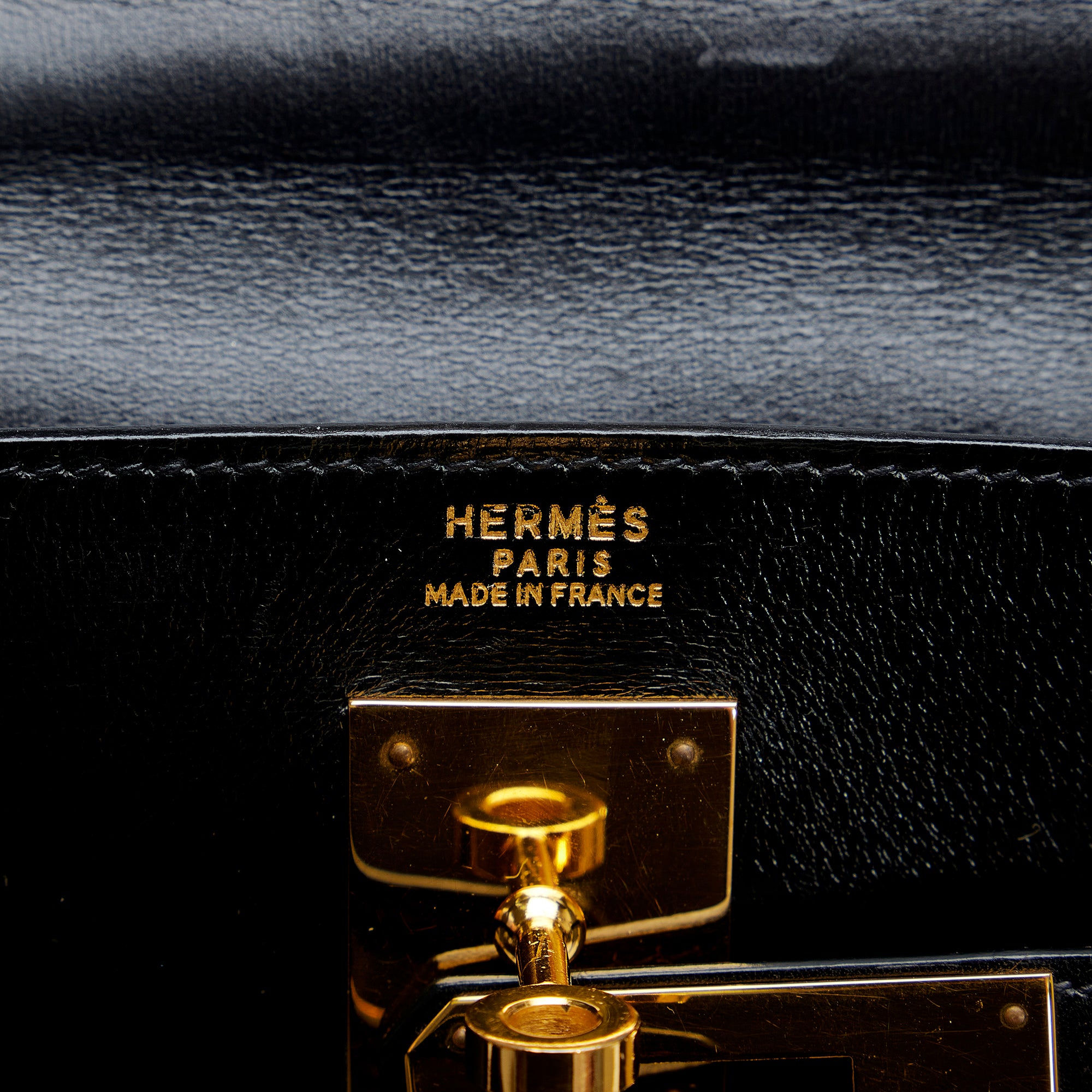 Hermes Box Calf Kelly 32 Black