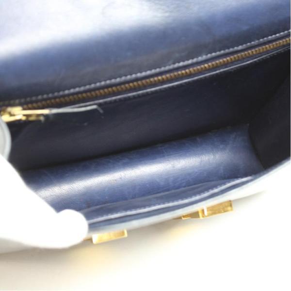 Buy & Consign Authentic Hermes Navy Box Calf Leather Gold Hardware Constance 23 Bag at The Plush Posh