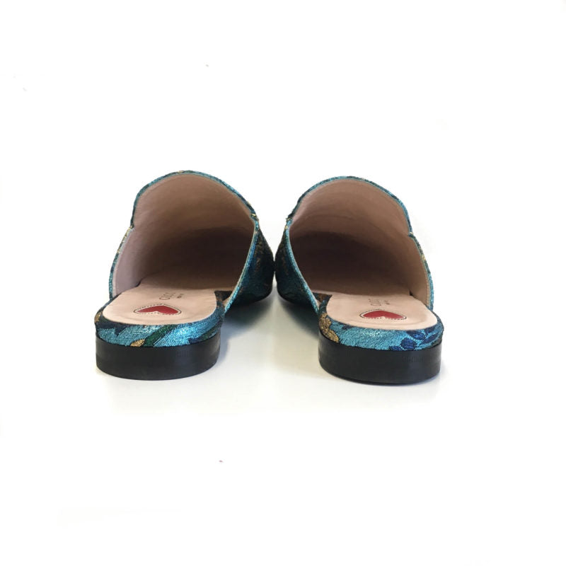 Buy & Consign Authentic Gucci Princetown Loafer Slip ons in Blue Multi at The Plush Posh