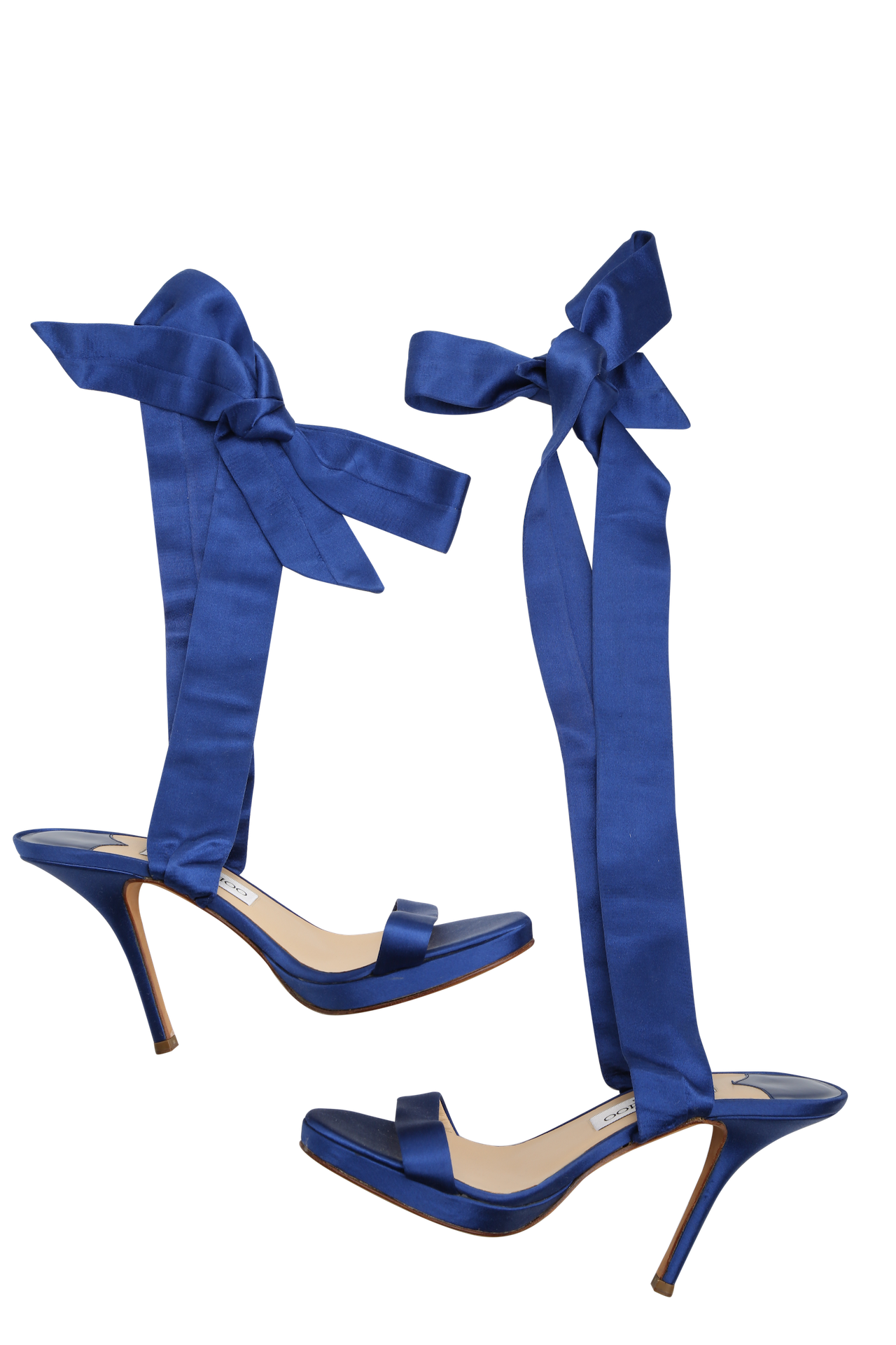 Buy & Consign Authentic Jimmy Choo Satin Sandals Blue at The Plush Posh
