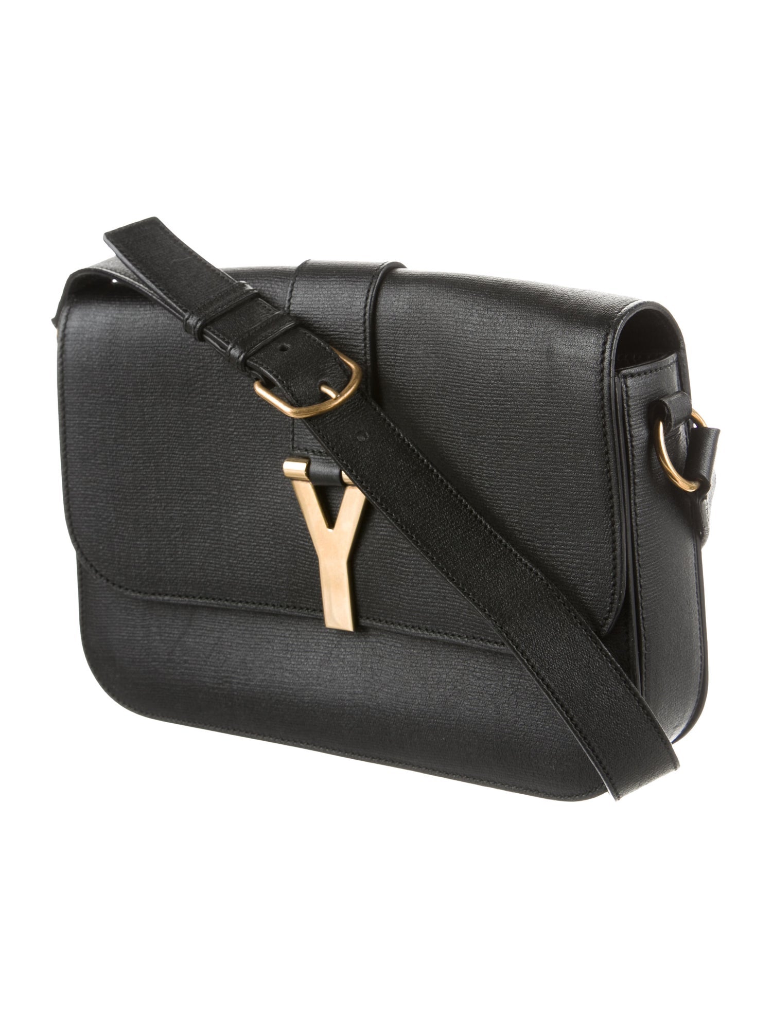 YSL Large Chyc Flap Bag Black