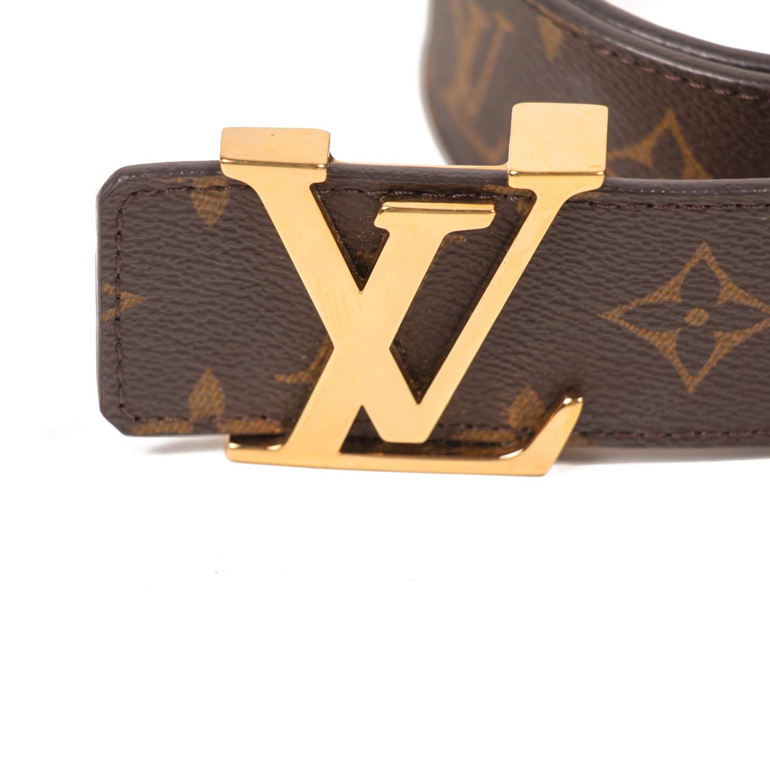 Buy & Consign Authentic Louis Vuitton Monogram 40mm LV Initiales Belt 95 at The Plush Posh