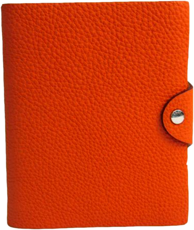 Buy & Consign Authentic Hermes Ulysse Planner Cover Orange Mini at The Plush Posh