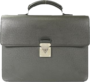 Buy & Consign Authentic Louis Vuitton Ardoise Taiga Leather Laguito Briefcase at The Plush Posh