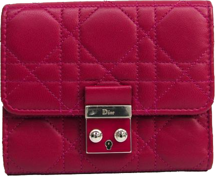 Buy & Consign Authentic Christian Dior Cannage Lady Dior NewLock Wallet Pink at The Plush Posh