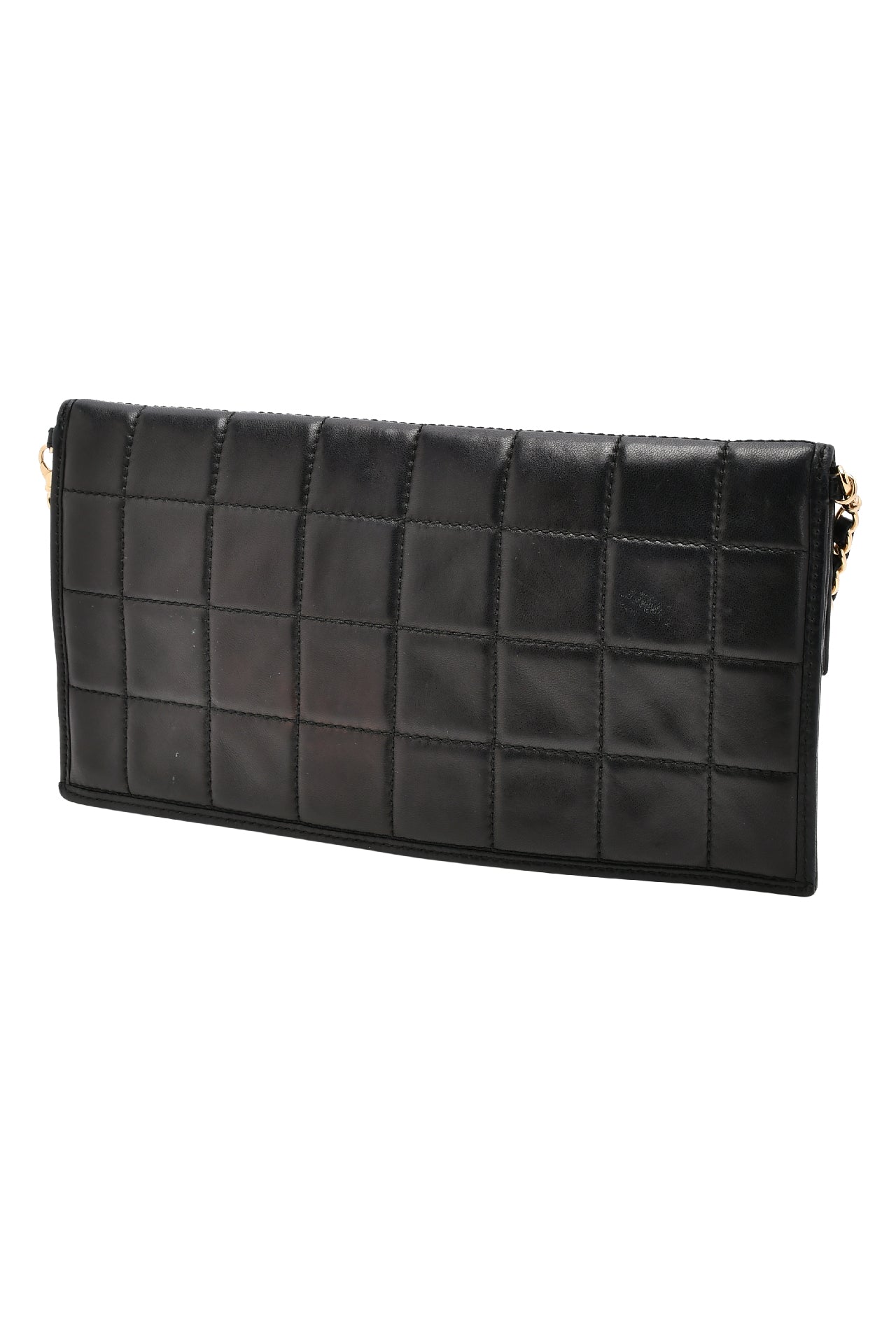 Chanel Box Quilted Fold Down Envelope Clutch Bag