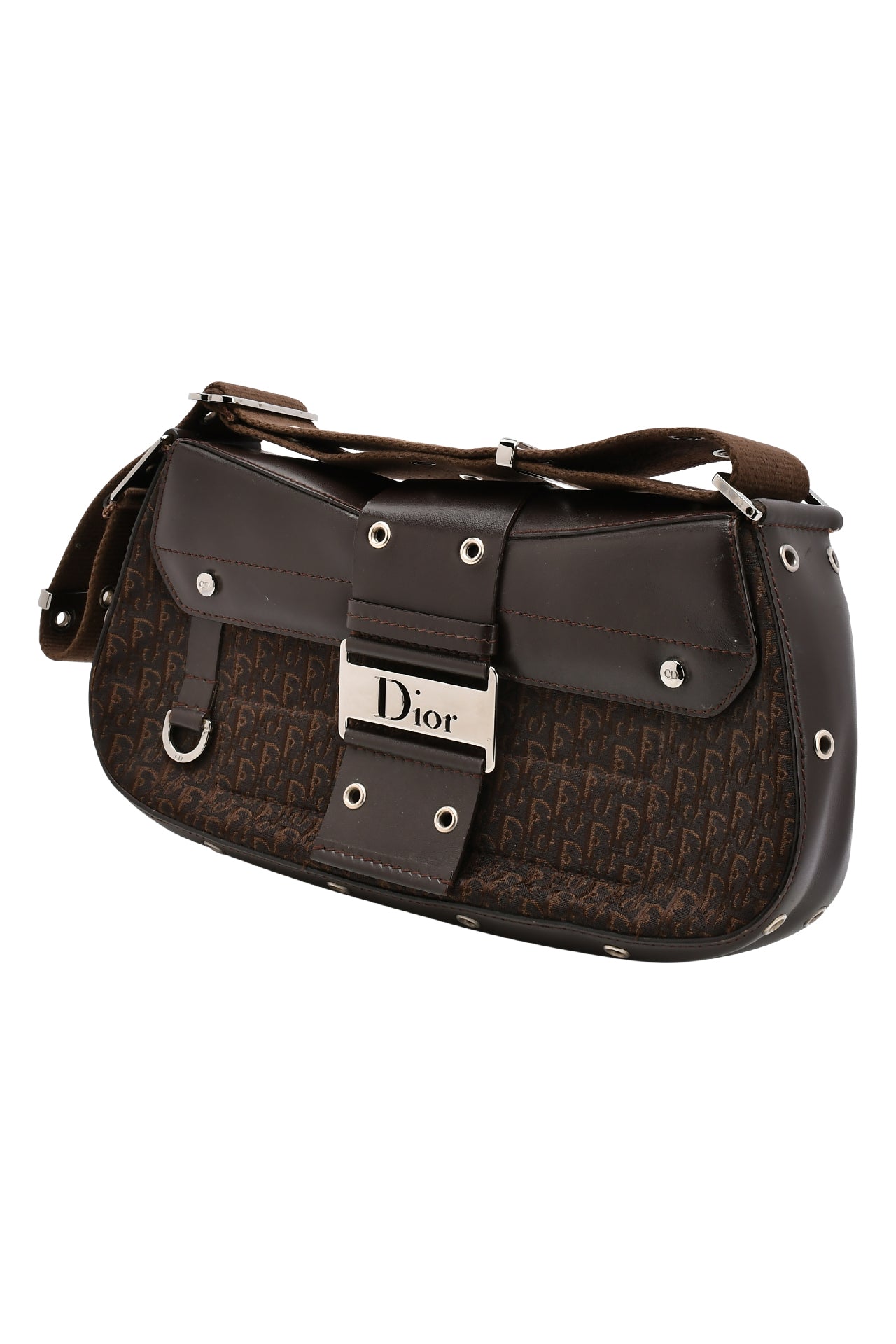 Dior Street Chic Columbus Bag Diorissimo Canvas with Leather
