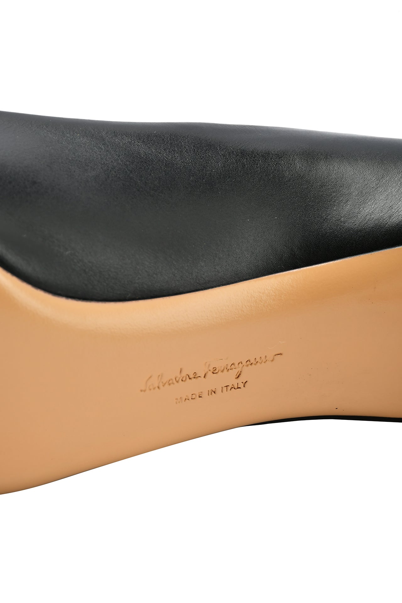 Salvatore Ferragamo Black Leather Pola Vara Bow Peep Toe Pumps EU 39.5