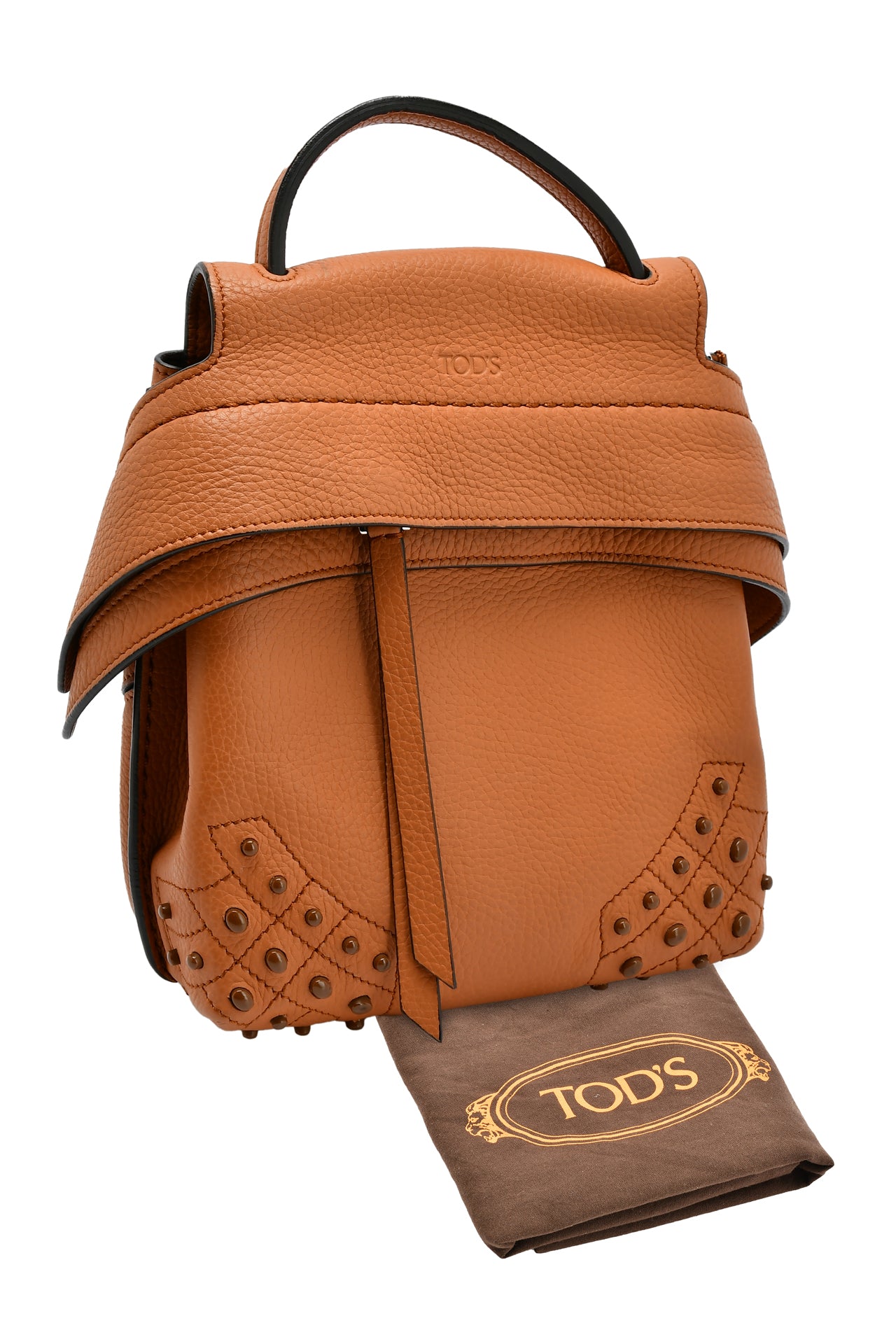 Tod's Leather Mini Wave Top Handle Backpack