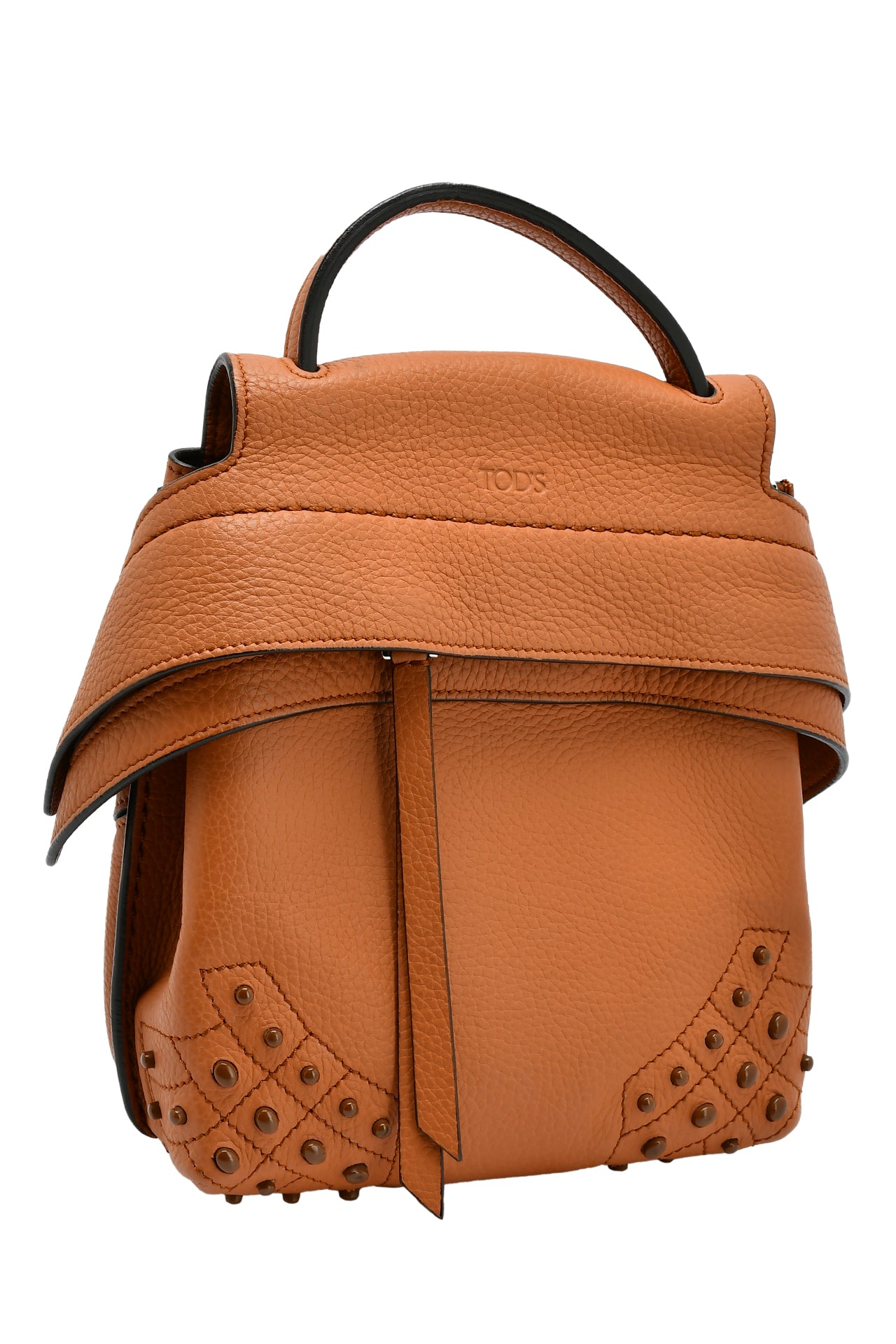 Tod's Leather Mini Wave Top Handle Backpack