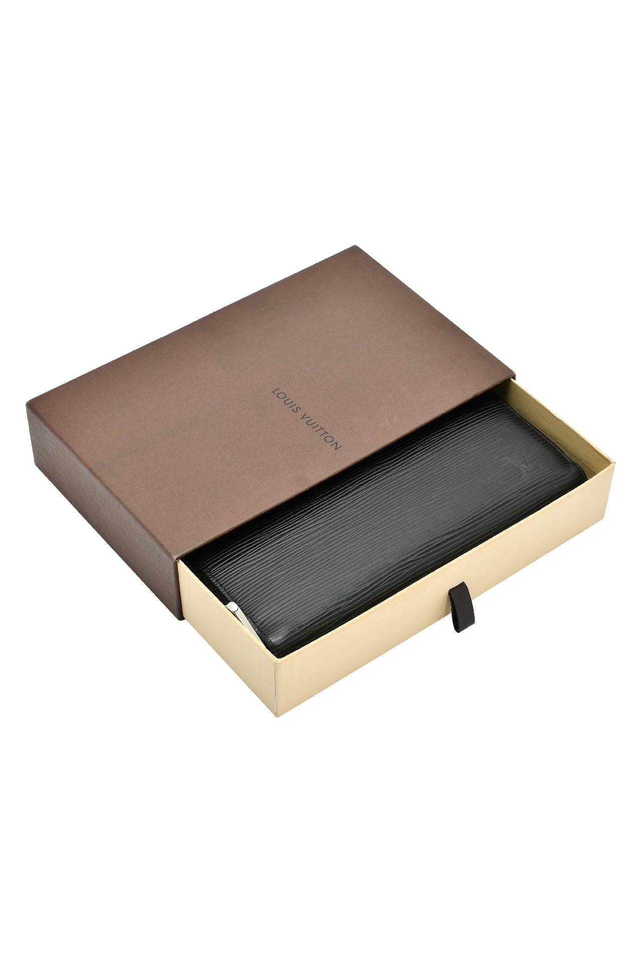 Louis Vuitton Noir Epi Leather Zippy Wallet