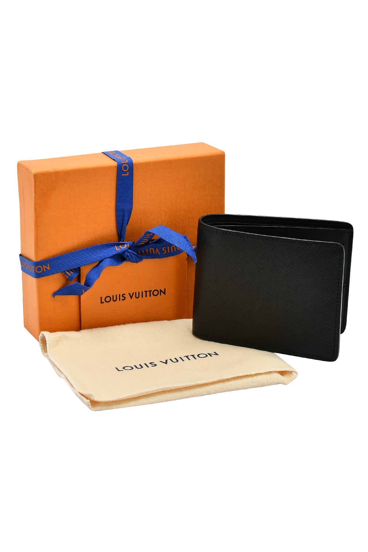 Louis Vuitton Noir Taiga Leather Multiple Wallet