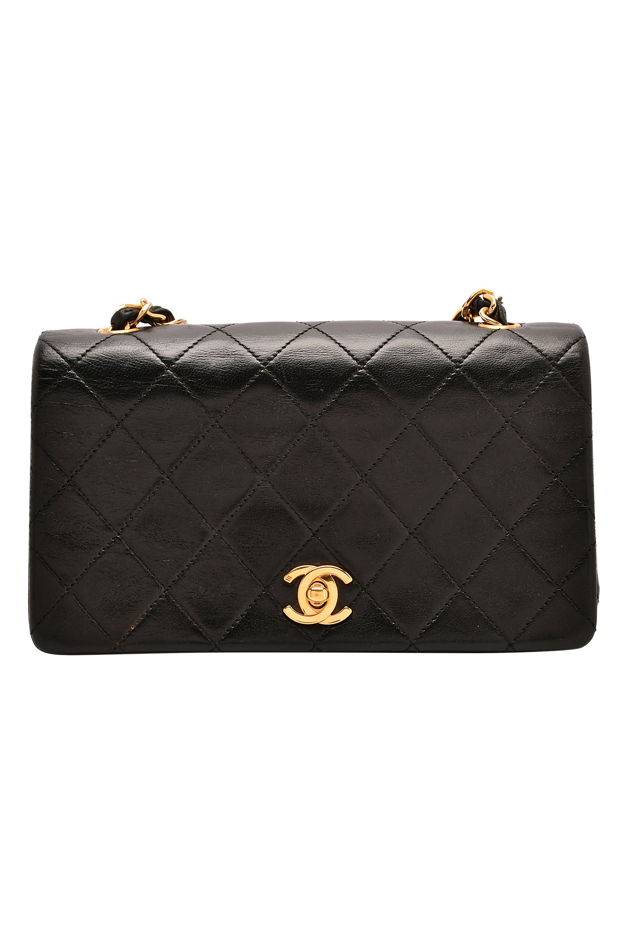 Chanel Black Leather Shoulder Flap Bag