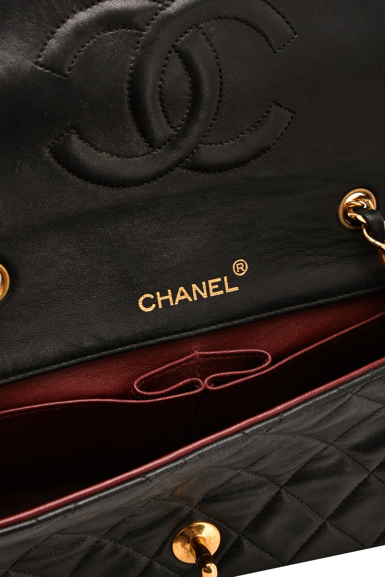 Chanel Lambskin Quilted Small Single Flap Black