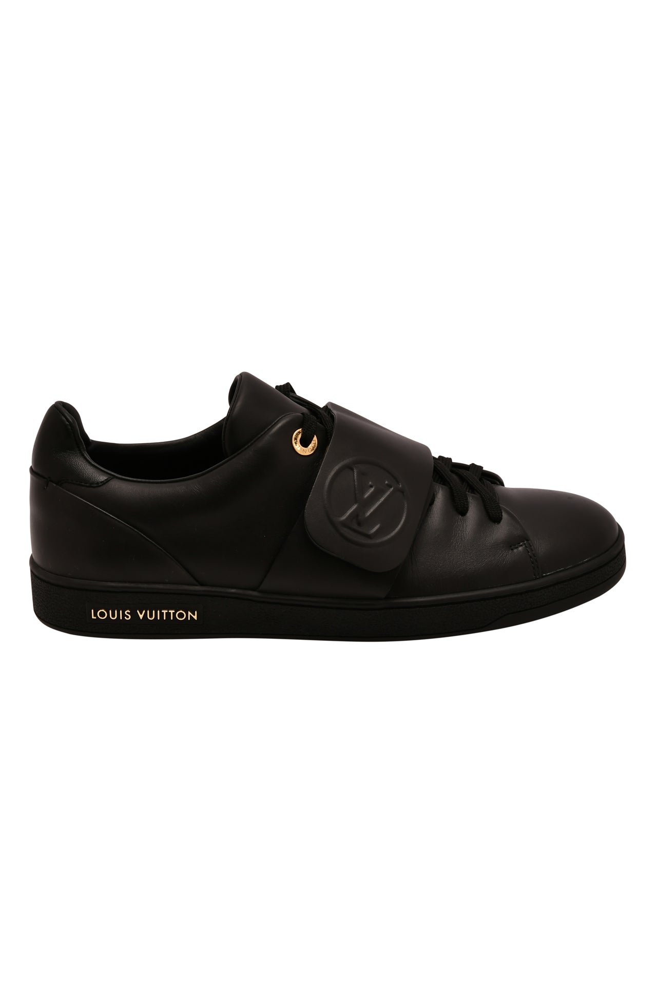 Louis Vuitton Black Frontrow Leather Trainers EU 40