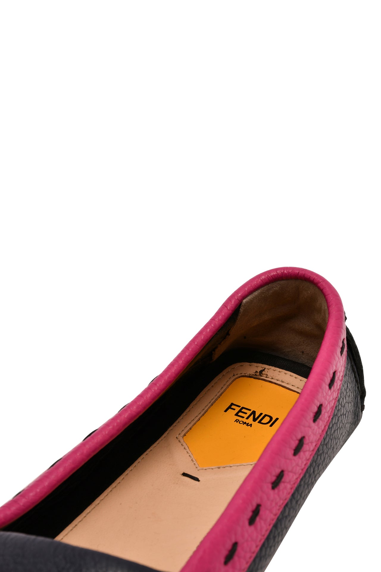 Fendi Multicolour Leather Loafers EU 40