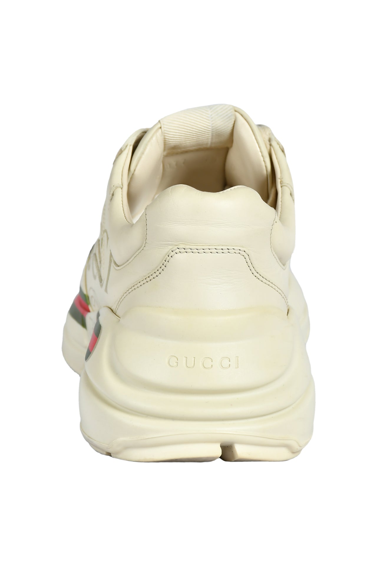 Gucci Calfskin Printed Rhyton Sneakers US 7.5