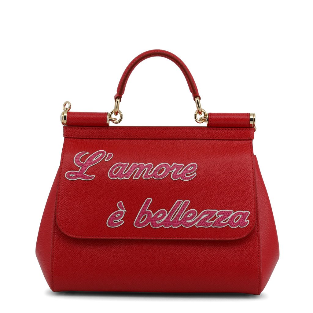 Buy & Consign Authentic Dolce and Gabbana L'amore e' Bellezza Miss Sicily Bag Red at The Plush Posh