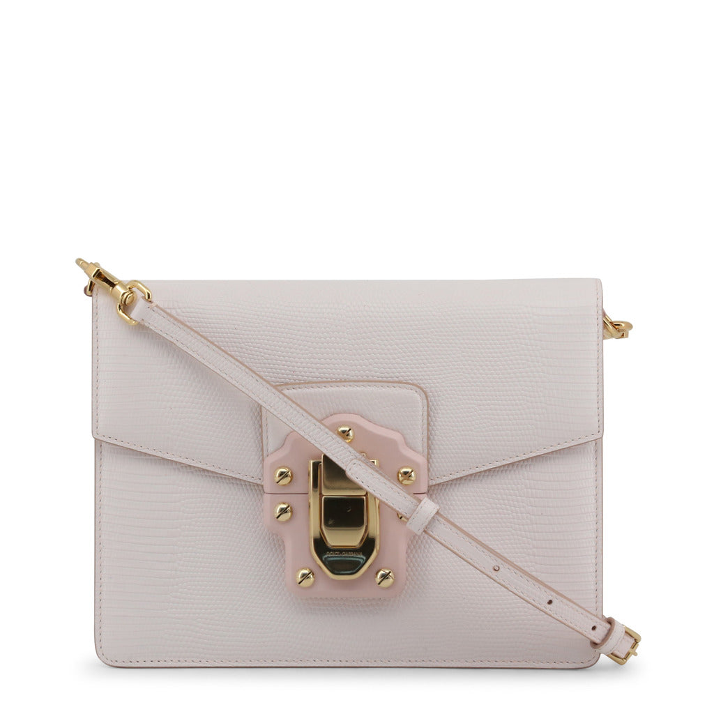 Buy & Consign Authentic Dolce & Gabbana Stampa Iguana Calfskin Shoulder Bag Pastel Pink at The Plush Posh